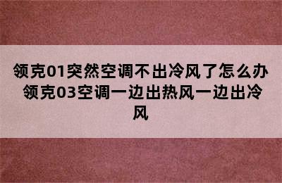 领克01突然空调不出冷风了怎么办 领克03空调一边出热风一边出冷风